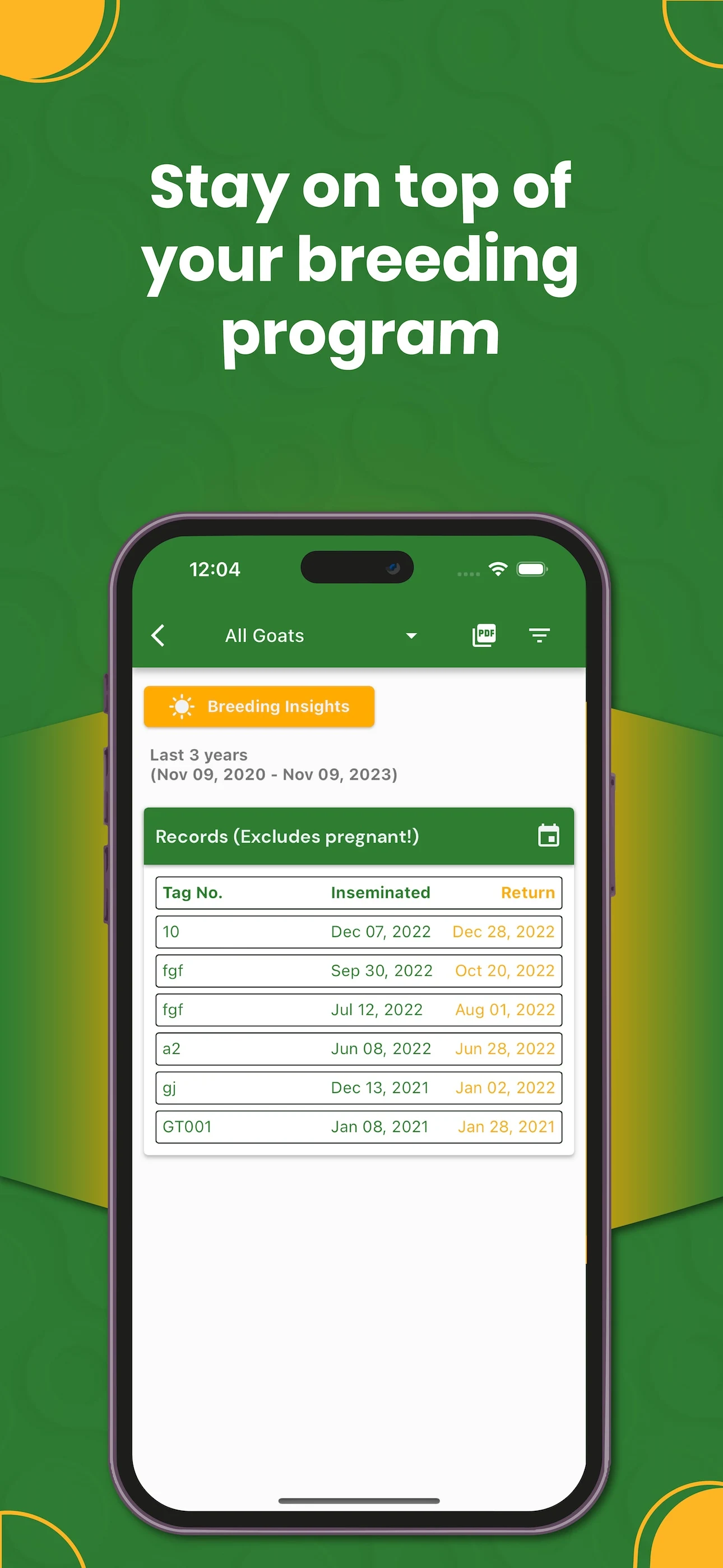 My Goat Manager - Farming app screenshot