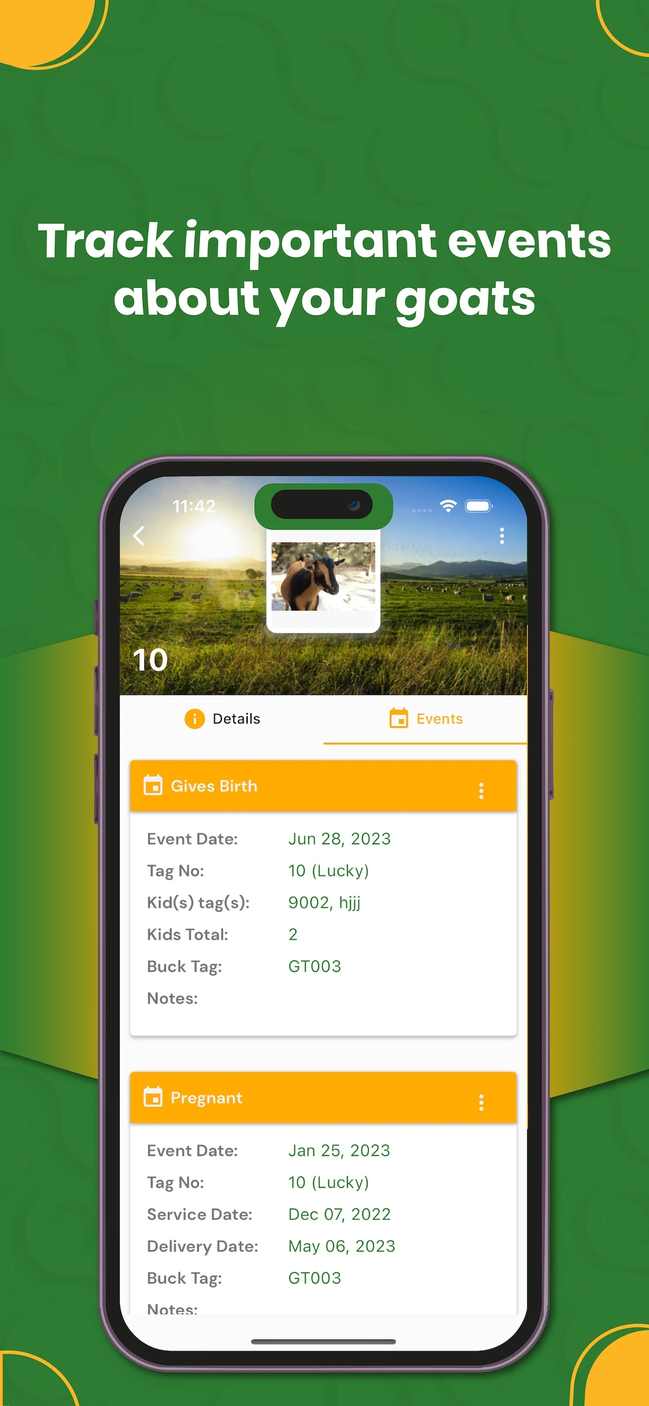 My Goat Manager - Farming app screenshot