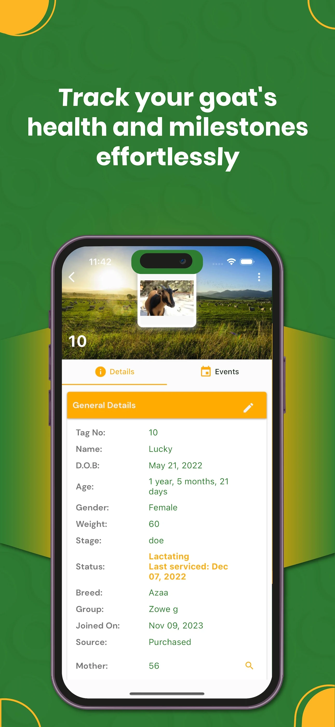 My Goat Manager - Farming app screenshot